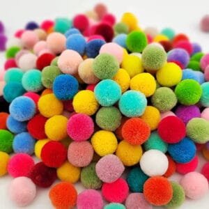 Pompones 20mm x100u