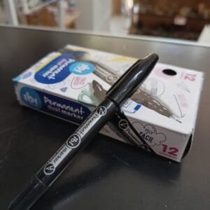 Marcador Indeleble Negro IBI – Punta Fina o Doble Punta | Escritura Permanente
