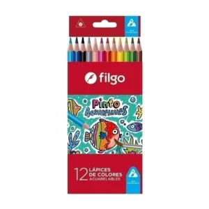 Lápices de Colores Acuarelables Filgo x 12u.