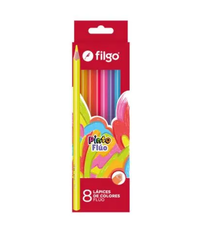 WhatsApp Image 2026-04-08 at 10.34.38 AM Lápices de Colores Filgo Pinto Fluo x 8u.
