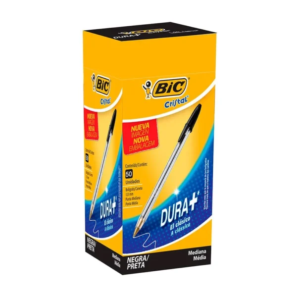 Bolígrafo Bic Cristal Negro x 50u.