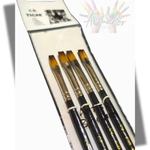 Pincel "Tigre" Premium Chato